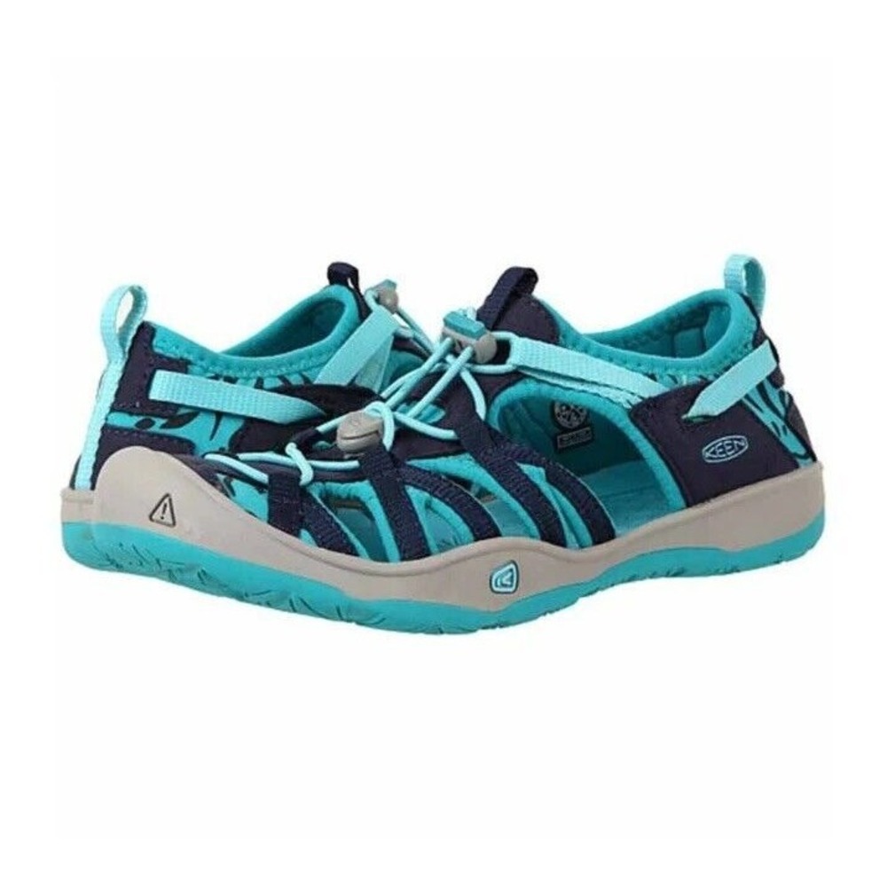 Keen Moxie H20 Casual‎ Sport Sandals Youth Size 4 Blue Teal Water Hiking 1016351